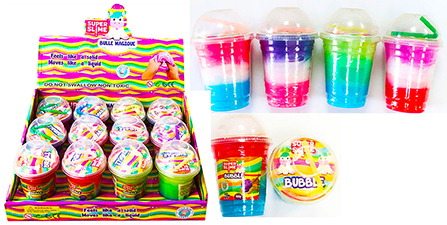 Multi Color Slime in a Cup - 12 pc display box
